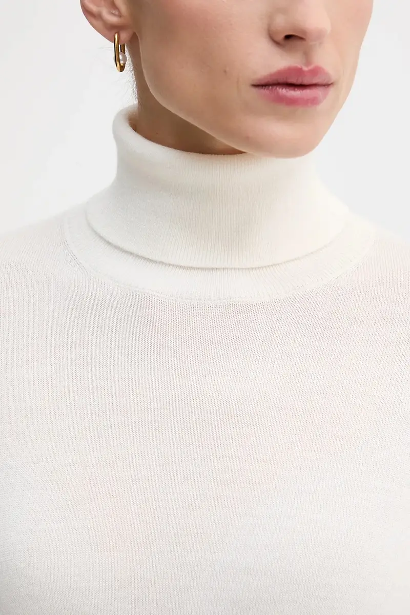 maglione donna colore marrone 11BAM201C Beige miniatura 5