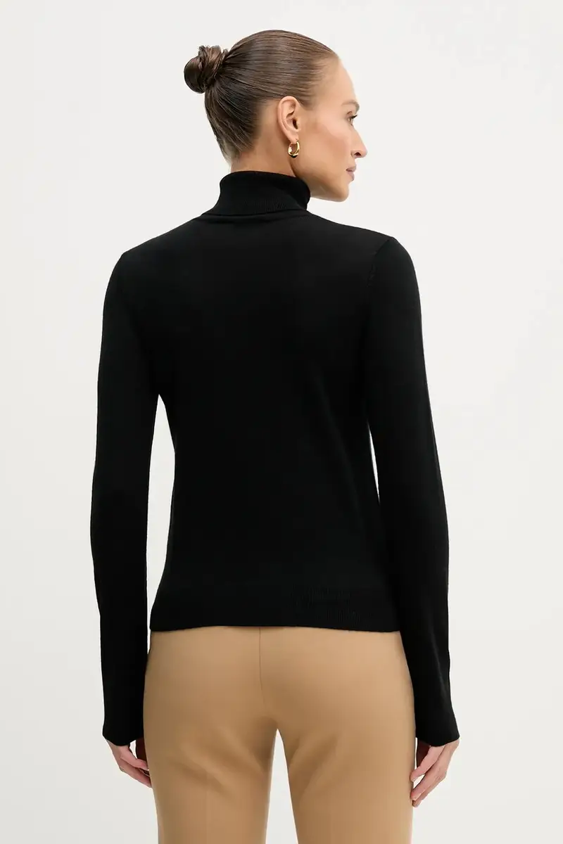 maglione donna colore marrone 11BAM201C Nero miniatura 3