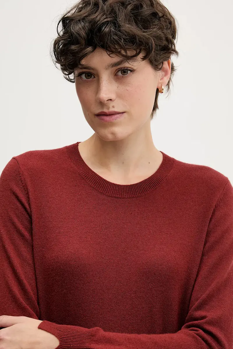 maglione donna colore rosso 102HM100F miniatura 4