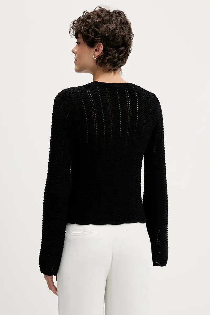 maglione in cotone donna colore nero 1494M106O miniatura 3