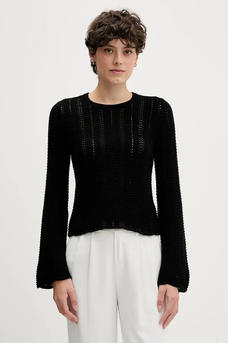 maglione in cotone donna colore nero 1494M106O