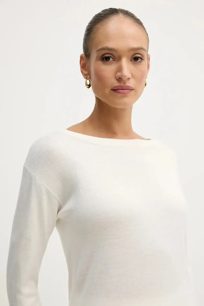 maglione in lana Beige miniatura 4