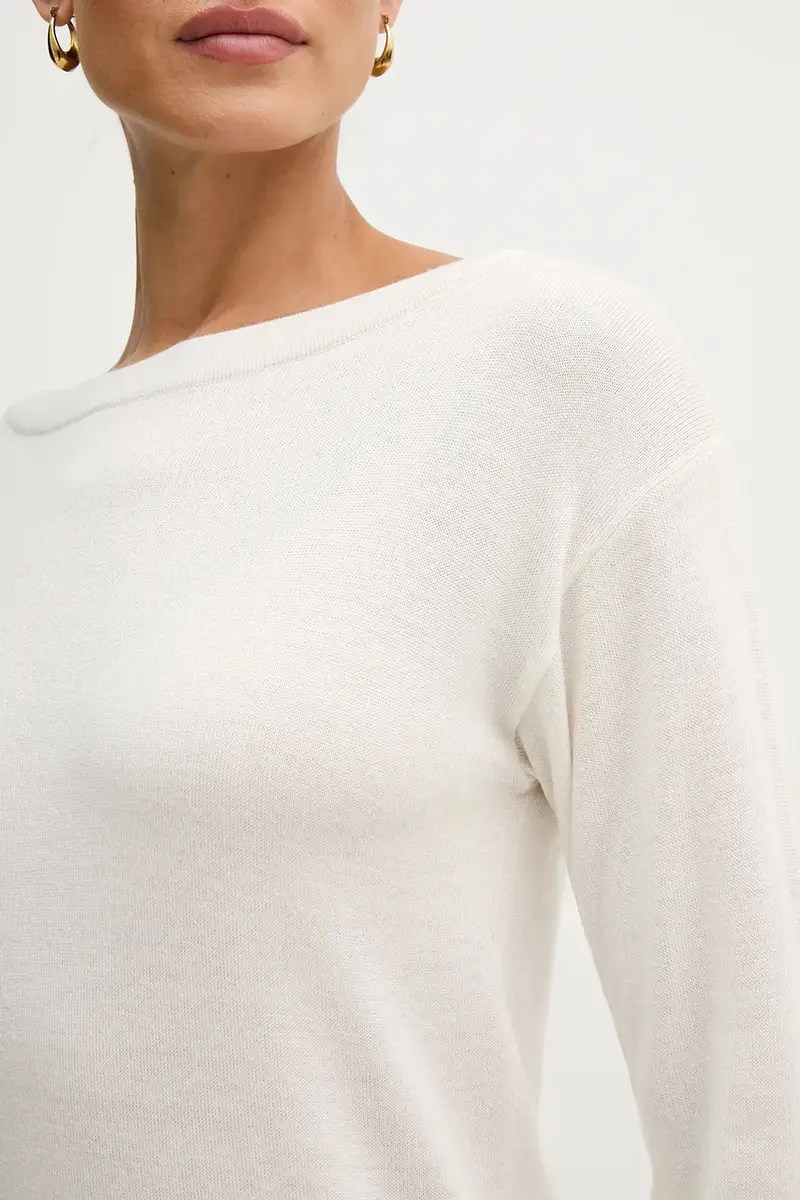 maglione in lana Beige miniatura 5