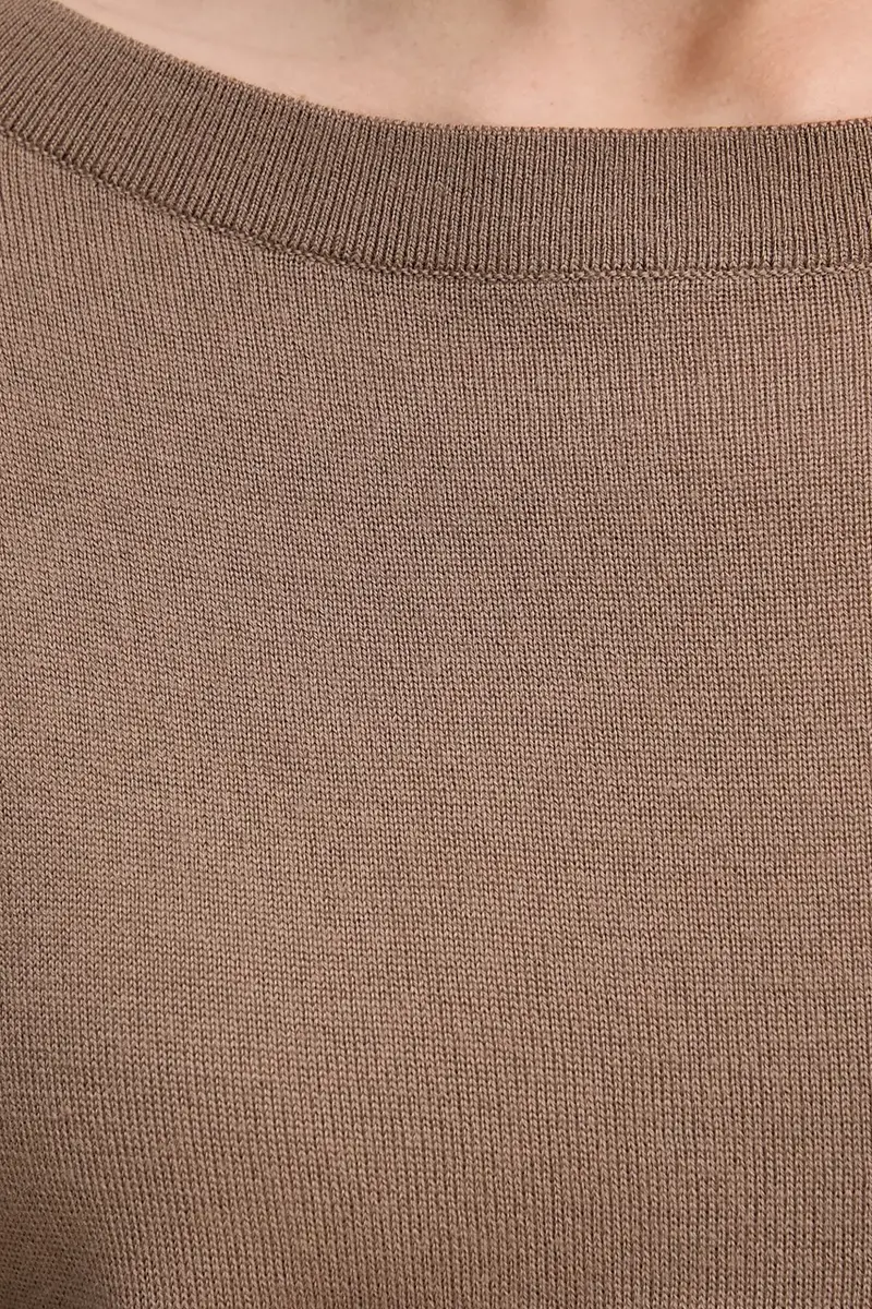 maglione in lana donna colore rosso 11BAM1A48 Marrone miniatura 5