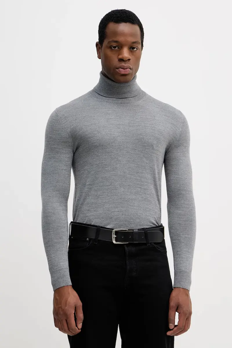 maglione in lana uomo colore grigio 11BAS200A