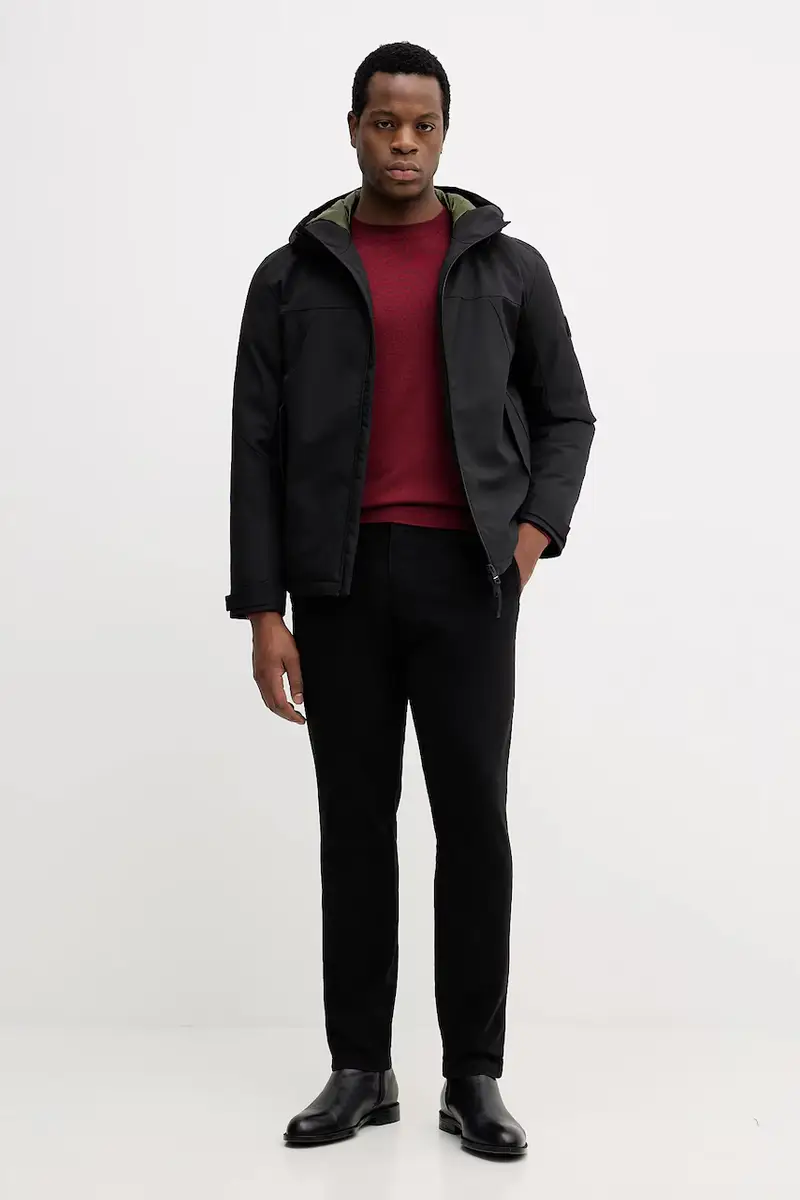 maglione in lana uomo colore verde 11BAS100Y Granata miniatura 2