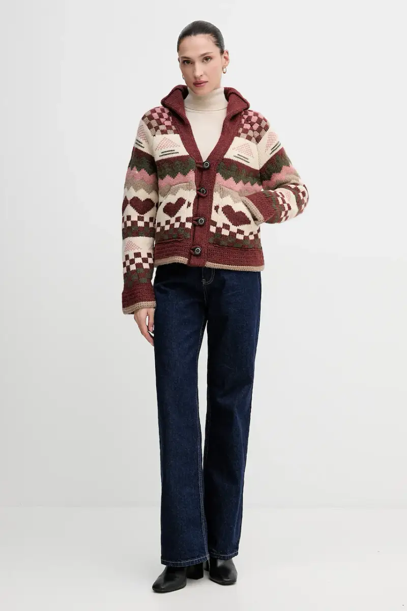 maglione in misto lana Beige miniatura 2