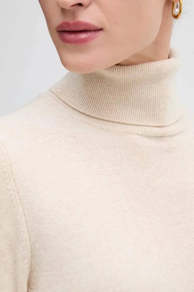 maglione in misto lana Beige miniatura 5