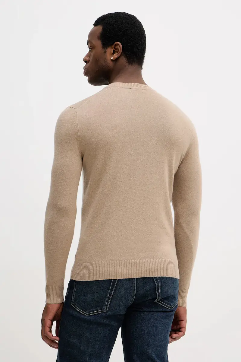 maglione in misto lana Beige miniatura 3