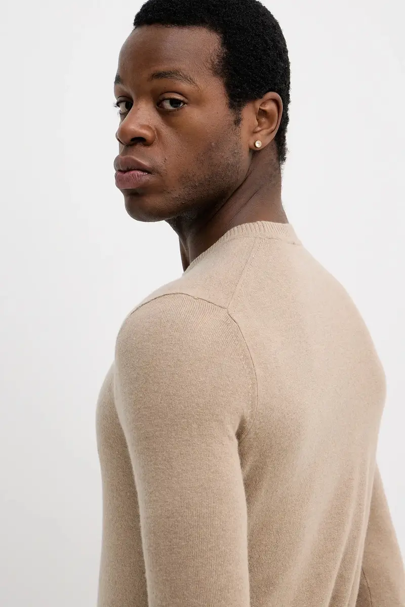 maglione in misto lana Beige miniatura 4