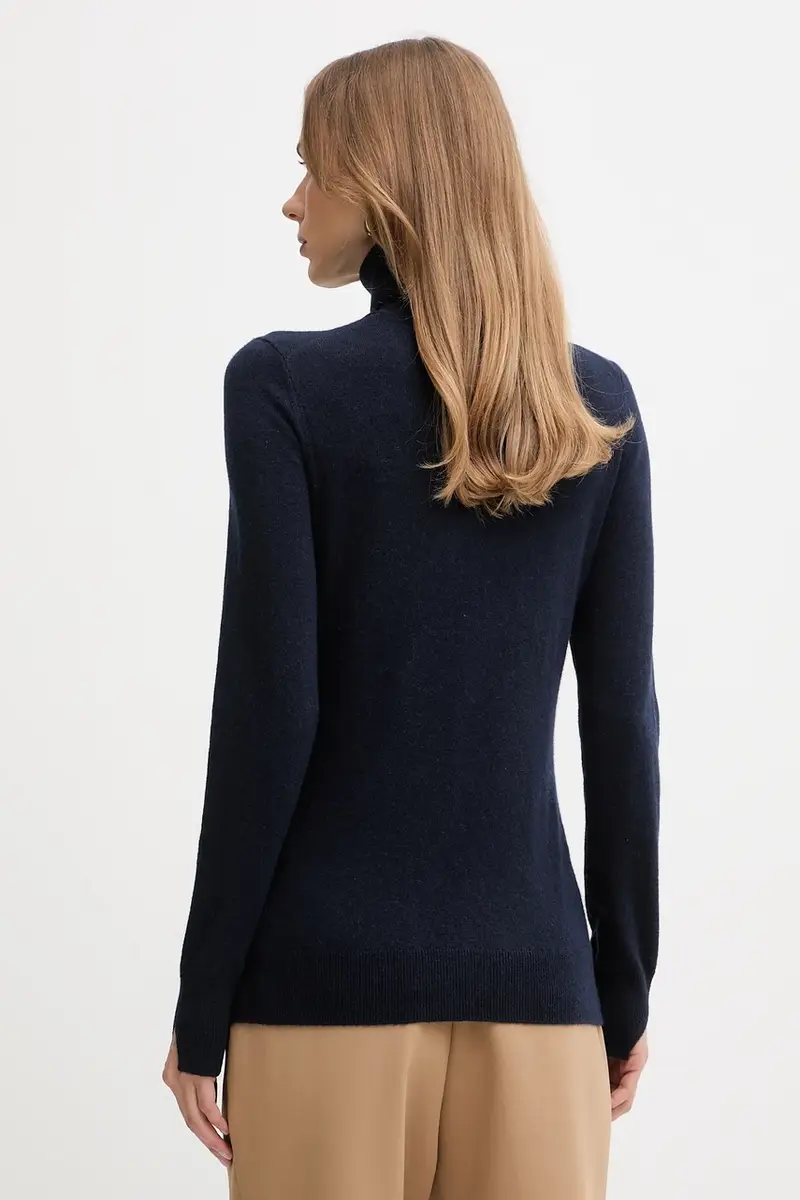 maglione in misto lana donna colore grigio 102HM2174 Blu navy miniatura 3