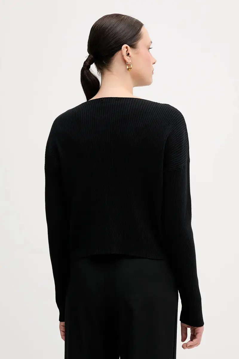 maglione in misto lana donna colore nero 1KHTL106J miniatura 3