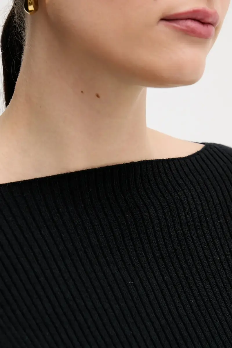 maglione in misto lana donna colore nero 1KHTL106J miniatura 5