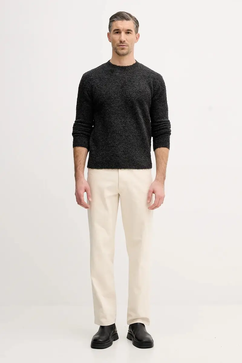 maglione in misto lana Grigio miniatura 2