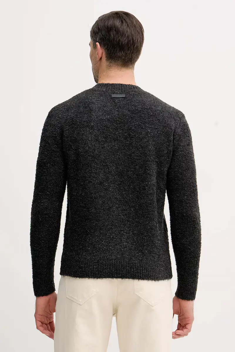 maglione in misto lana Grigio miniatura 3