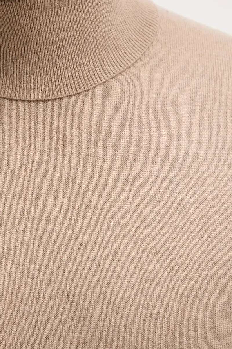 maglione in misto lana uomo colore beige 102HS2177 miniatura 5