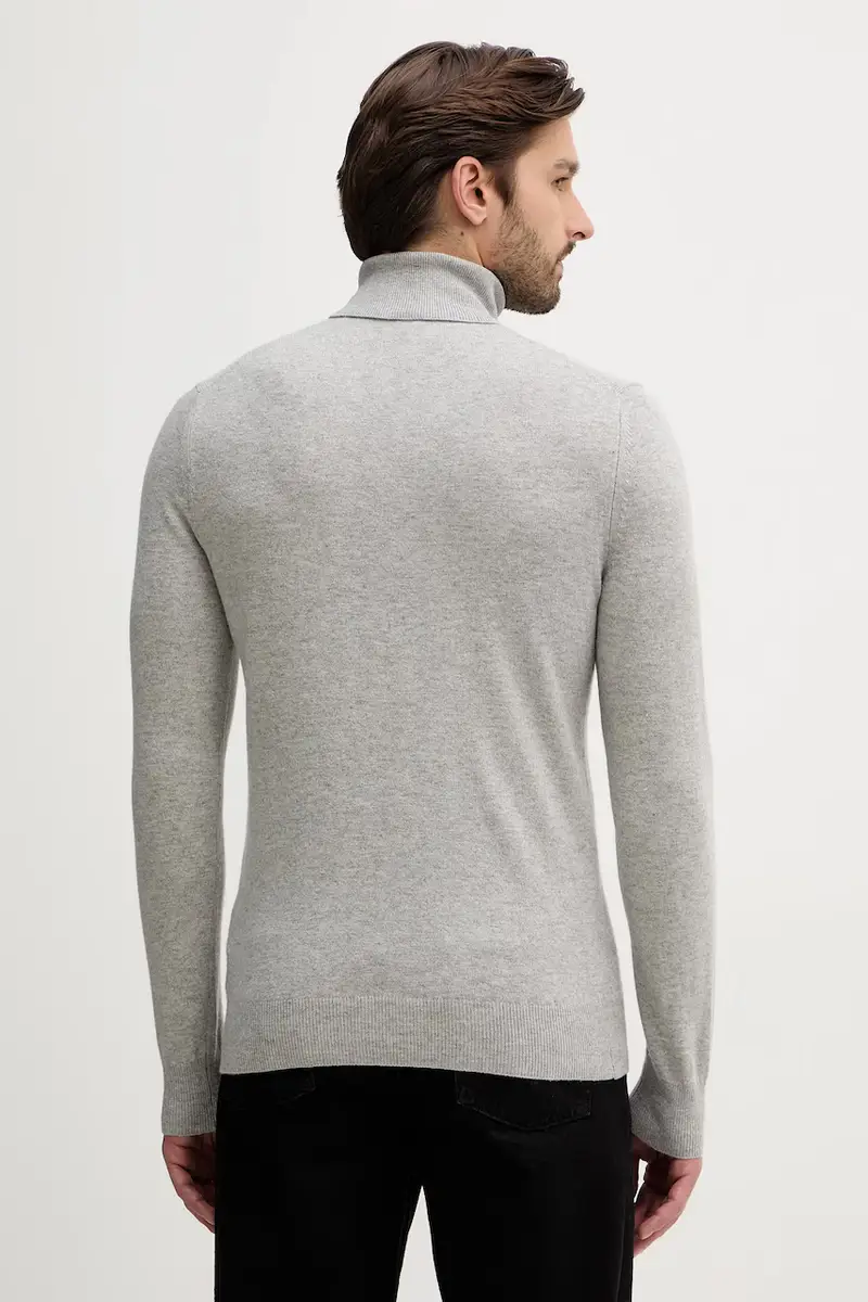 maglione in misto lana uomo colore beige 102HS2177 Grigio miniatura 3