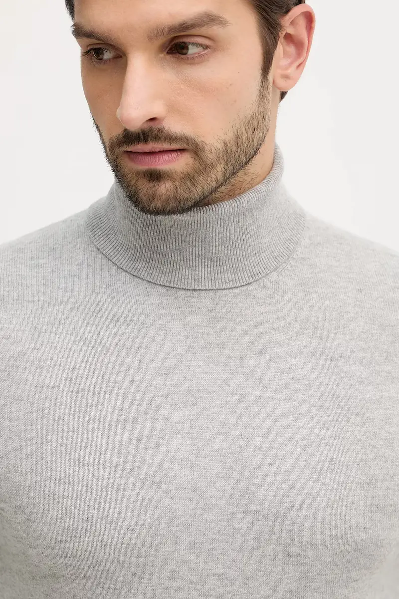maglione in misto lana uomo colore beige 102HS2177 Grigio miniatura 4