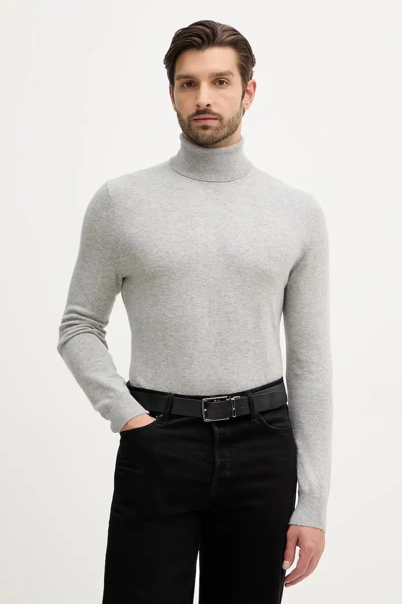 maglione in misto lana uomo colore beige 102HS2177 Grigio