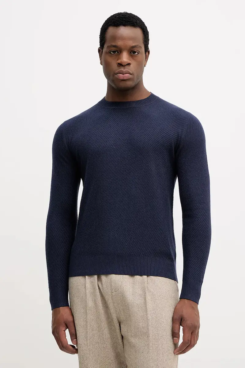 maglione in misto lana uomo colore blu navy 1041S104H