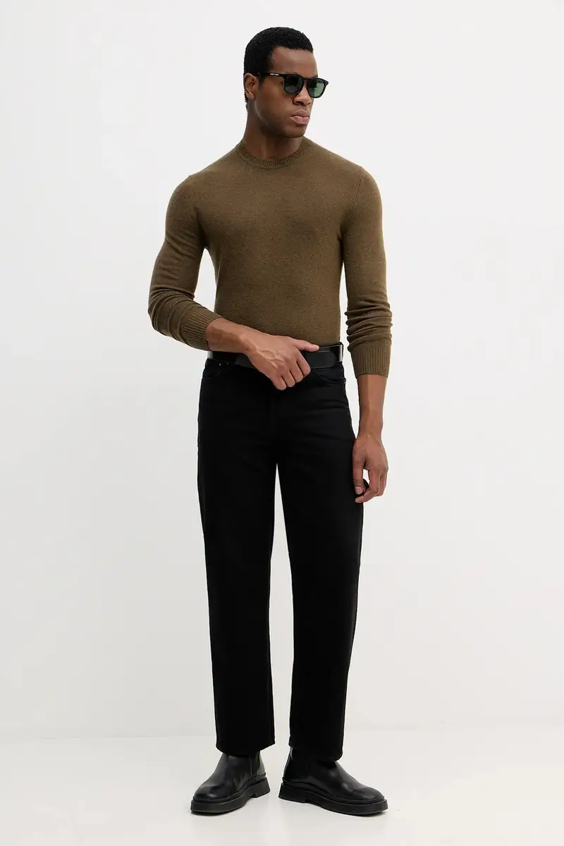 maglione in misto lana Verde miniatura 2