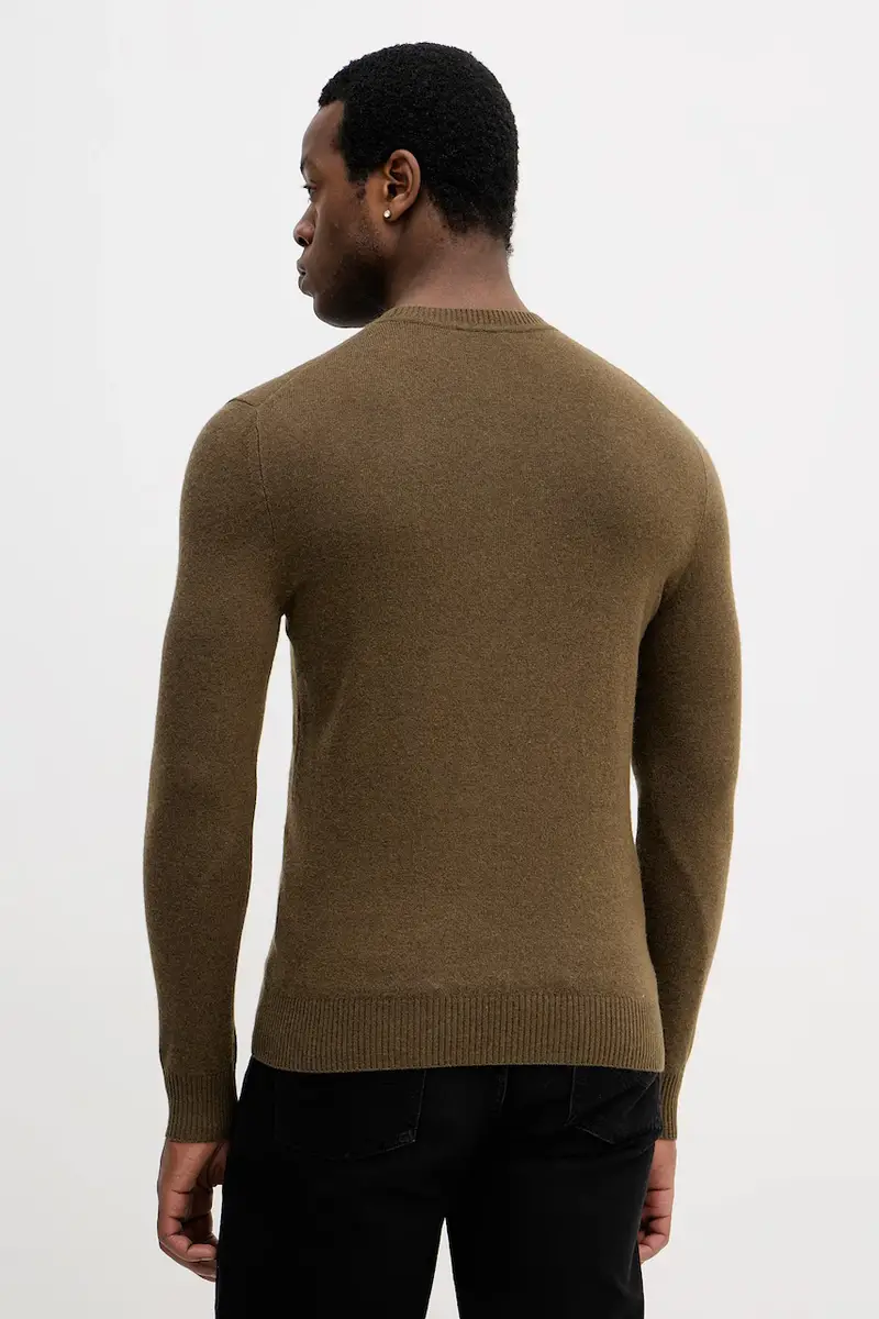 maglione in misto lana Verde miniatura 3