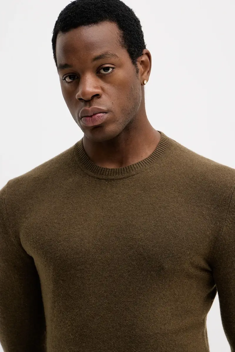 maglione in misto lana Verde miniatura 4