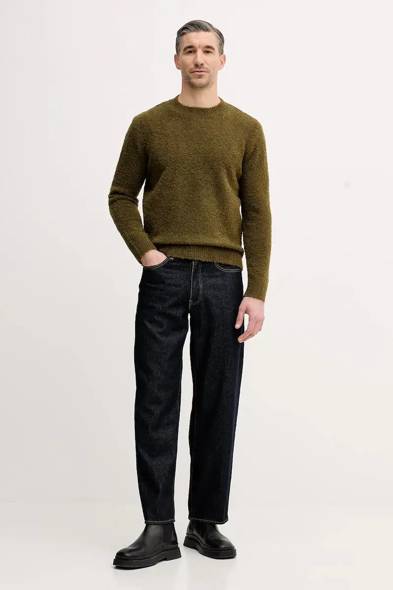 maglione in misto lana Verde miniatura 2