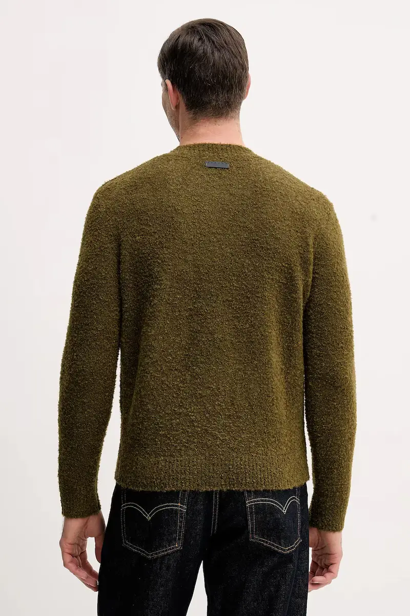 maglione in misto lana Verde miniatura 3