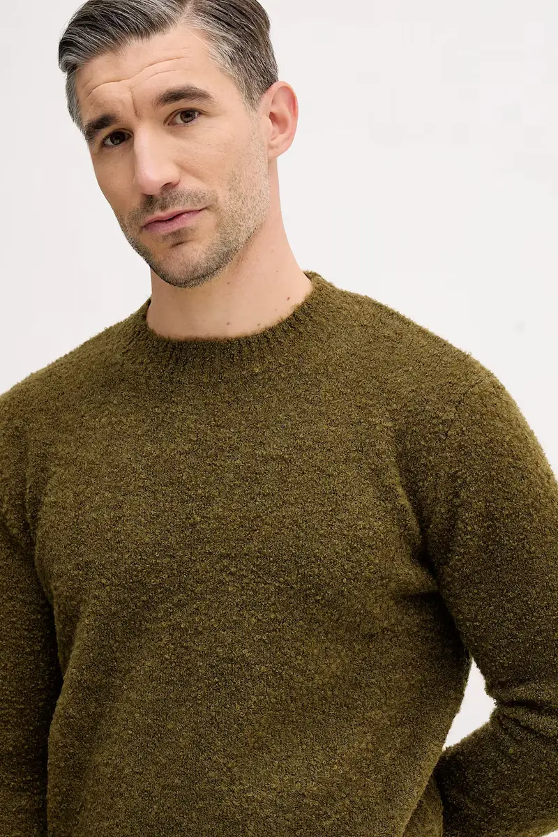 maglione in misto lana Verde miniatura 4