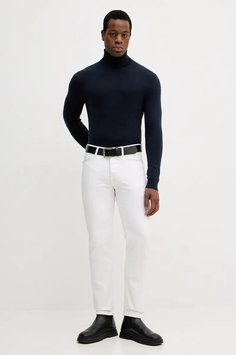 maglione uomo colore blu navy 10F2S2244 miniatura 2