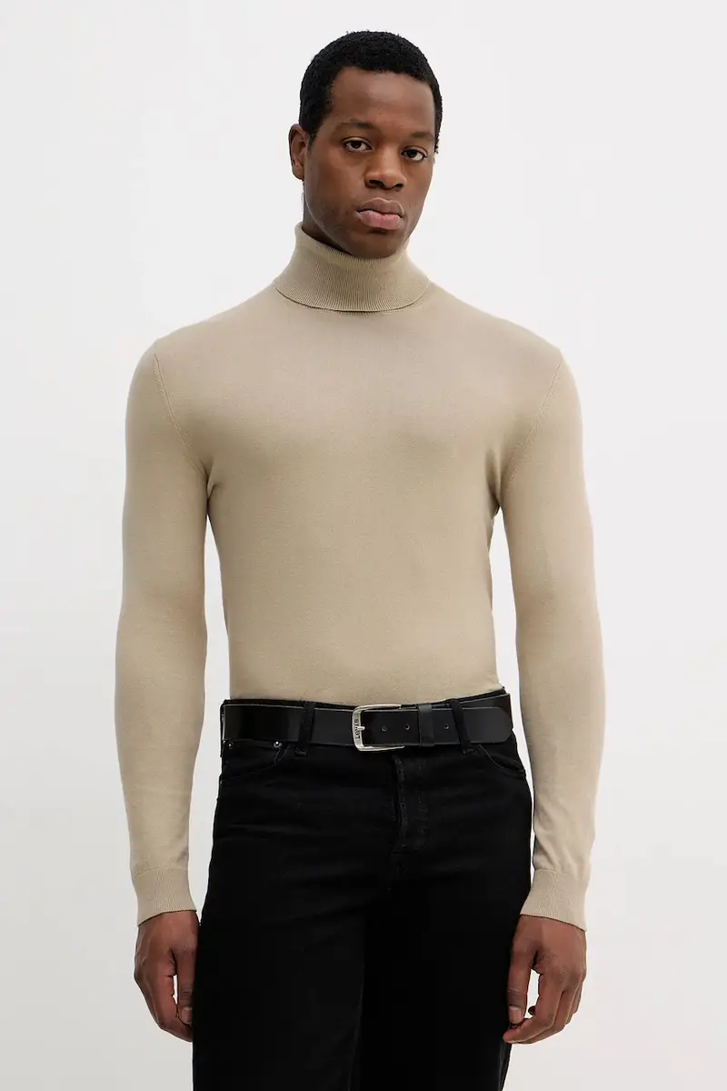 maglione uomo colore blu navy 10F2S2244 Beige