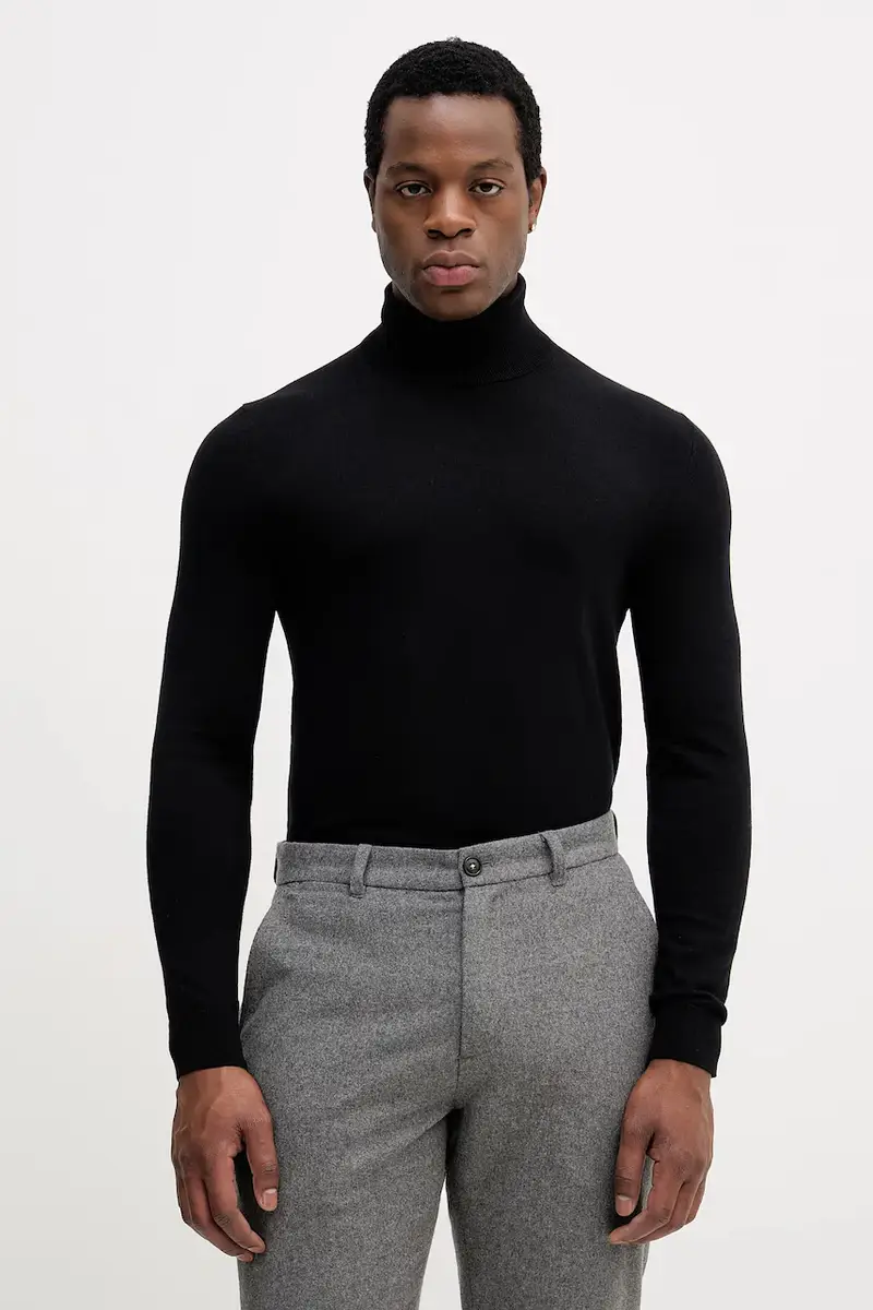 maglione uomo colore blu navy 10F2S2244 Nero