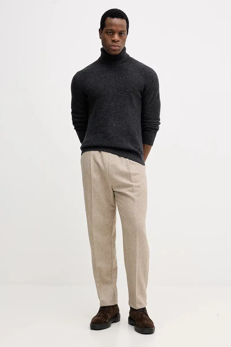 maglione uomo colore grigio 18AYS200X miniatura 2