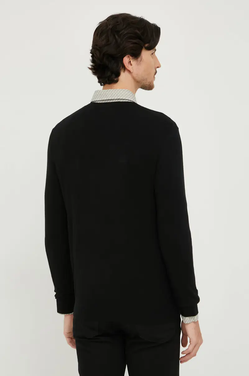 maglione uomo Nero miniatura 3