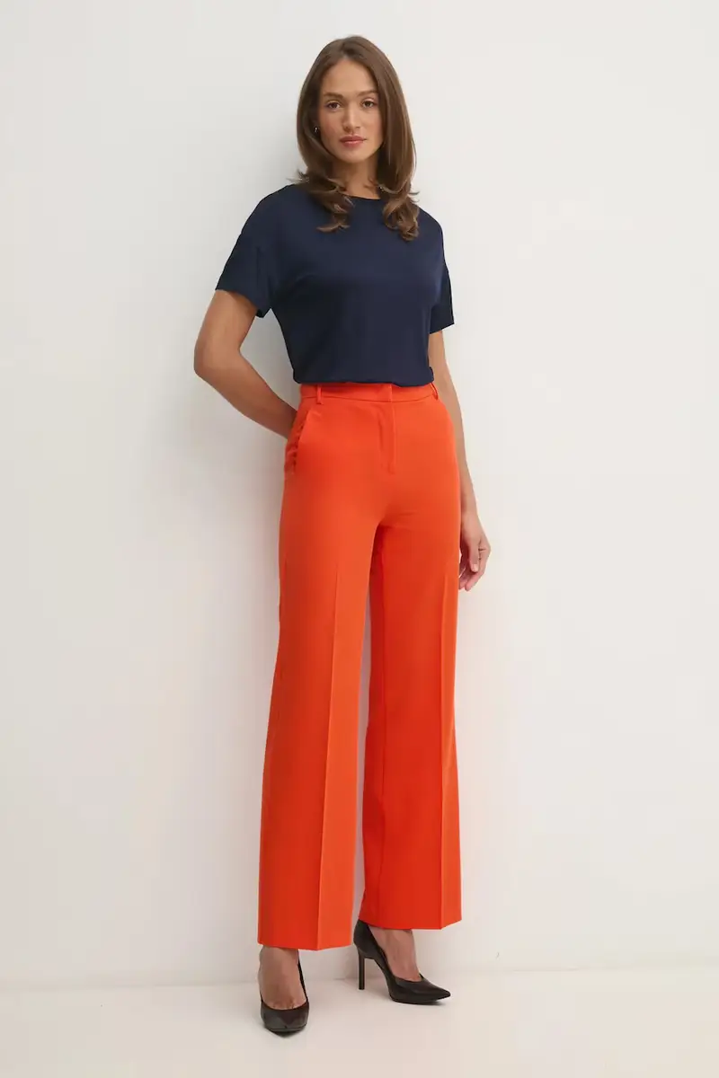 pantaloni donna colore arancione 4KVXLF02I miniatura 2