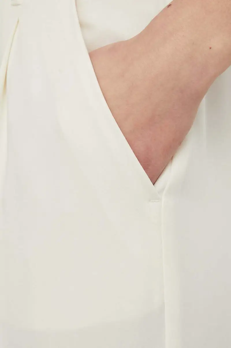 pantaloni donna colore beige miniatura 4