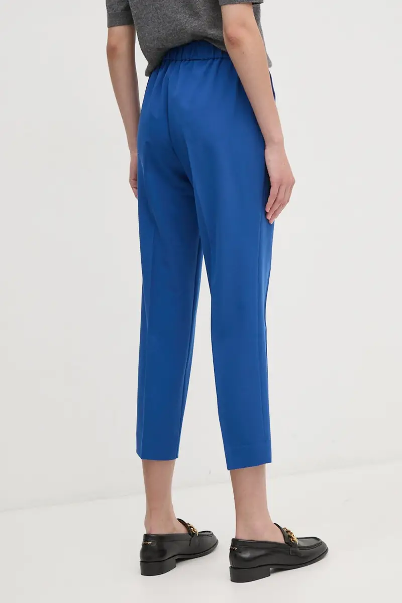 pantaloni donna colore blu miniatura 2