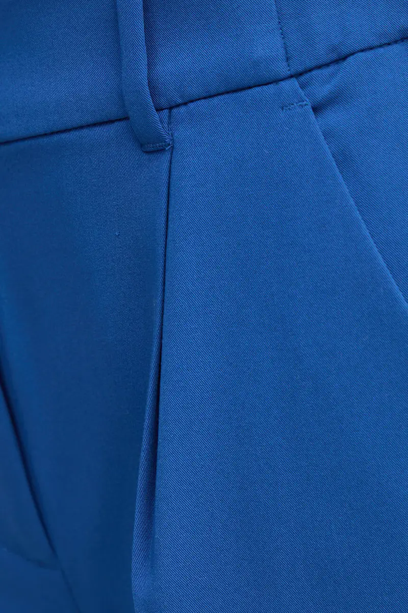 pantaloni donna colore blu miniatura 4