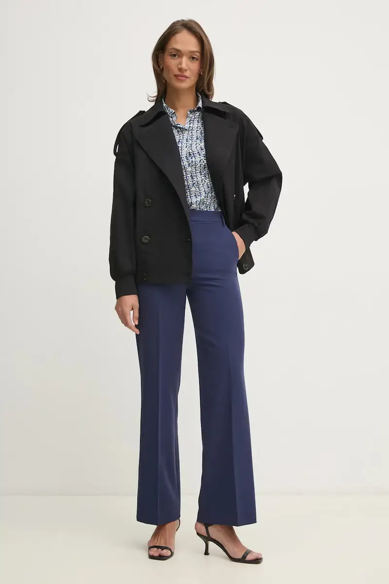 pantaloni donna colore blu navy 4KVXLF02I miniatura 2