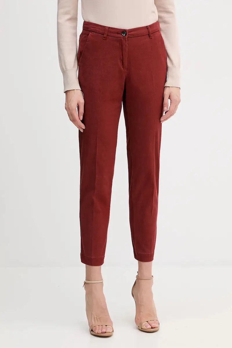pantaloni donna colore granata 48M855BK7 Rosso
