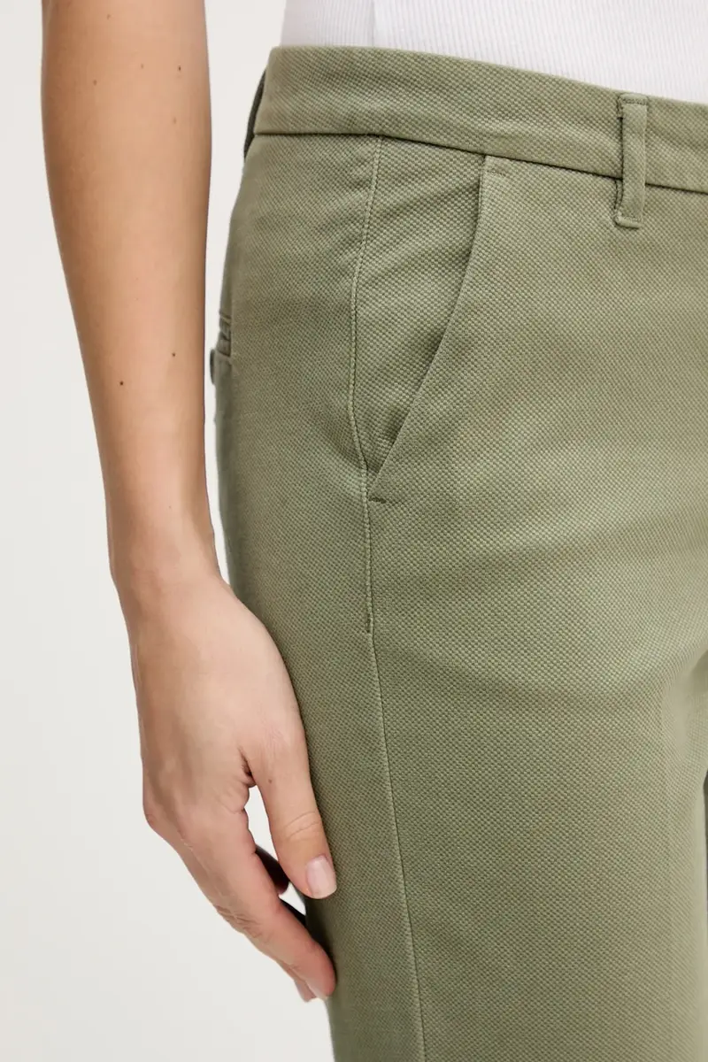 pantaloni donna colore granata 48M855BK7 Verde miniatura 4