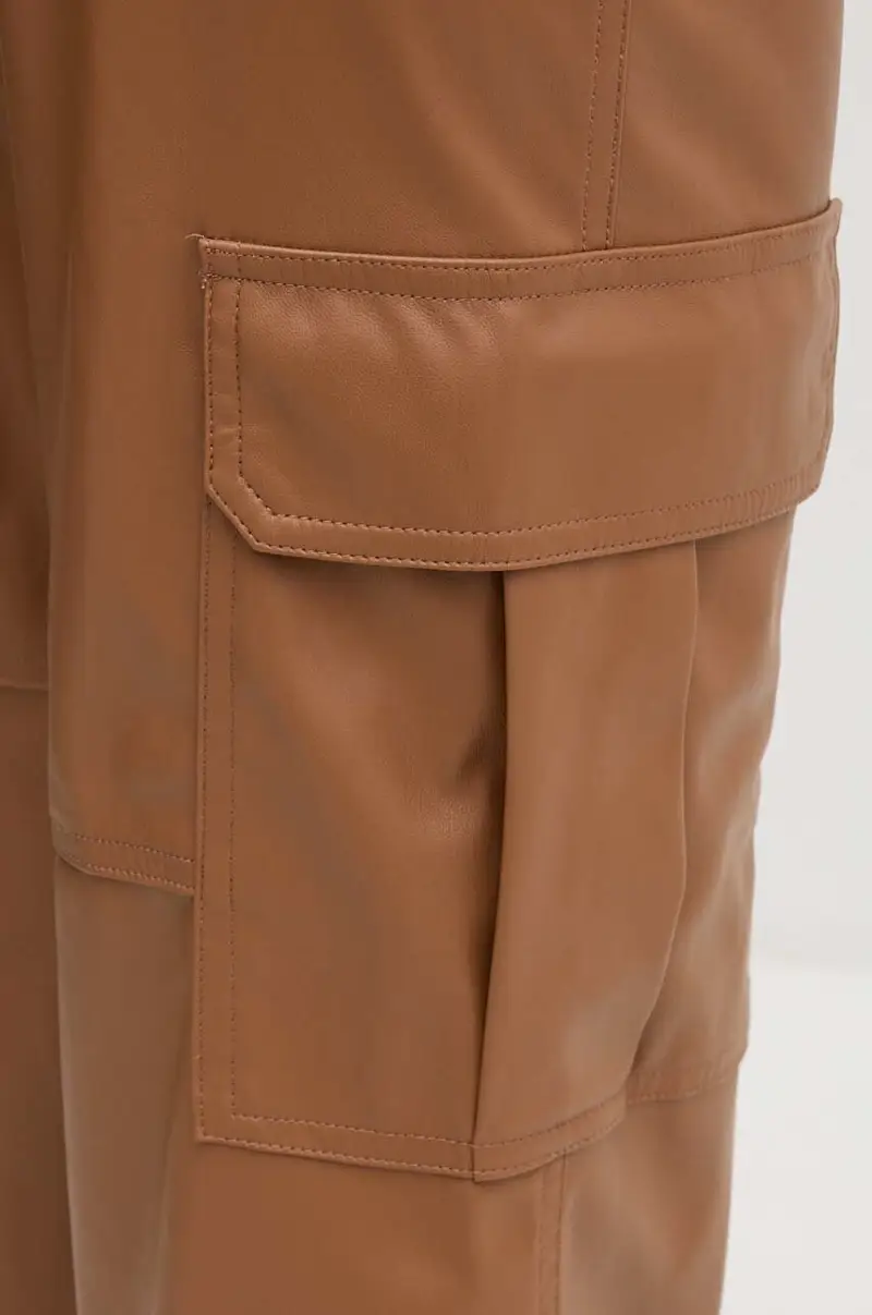 pantaloni donna colore marrone 45FSLF05N miniatura 4