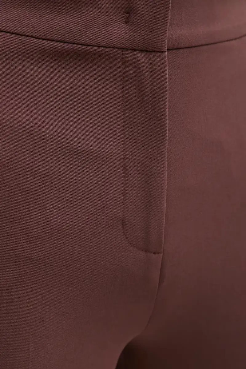 pantaloni donna colore marrone 4KVXLF02I miniatura 4