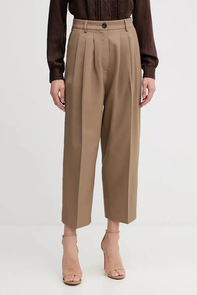 pantaloni donna colore marrone 4V99LF07S