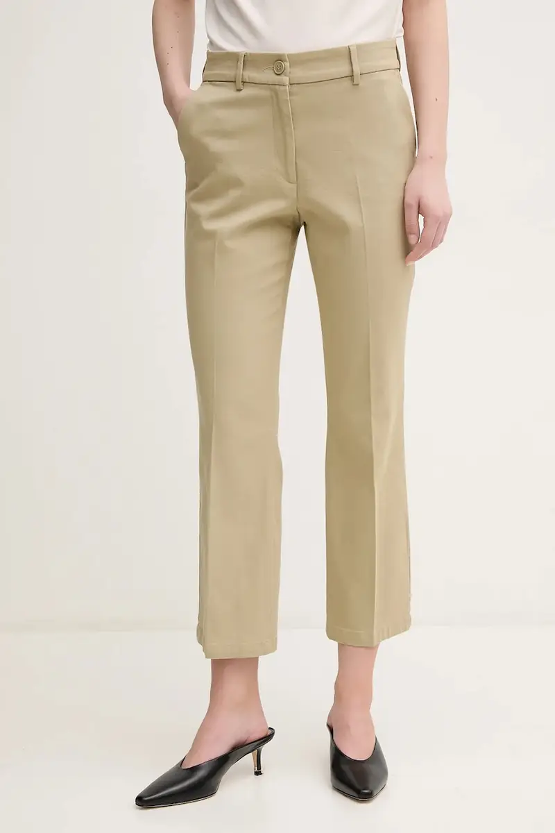 pantaloni donna colore nero Verde