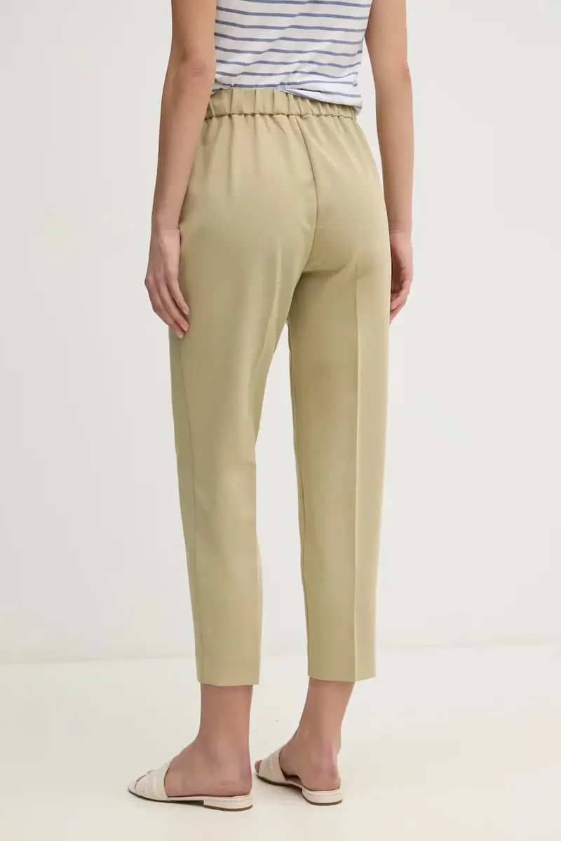 pantaloni donna colore verde miniatura 3