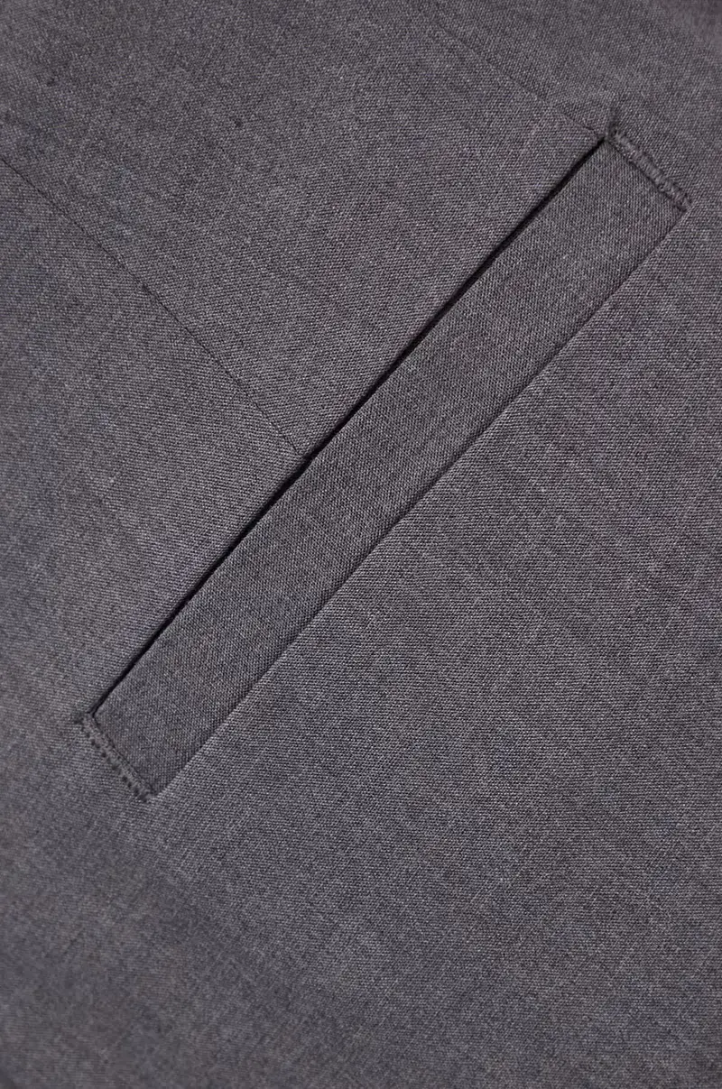 pantaloni in misto lana colore grigio 4JYQLF061 miniatura 5