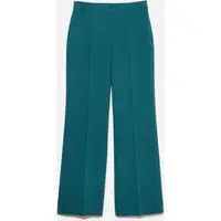Pantaloni Palazzo, Donna, Verde Ottanio miniatura 4