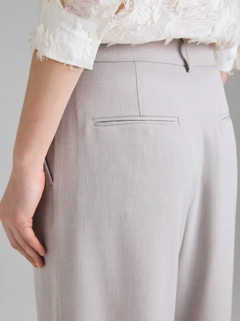 Pantaloni Sarong, Donna, Grigio Chiaro miniatura 4